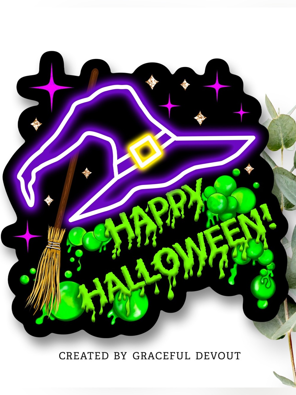 Happy Halloween!- 2"- (48ct.) Stickers